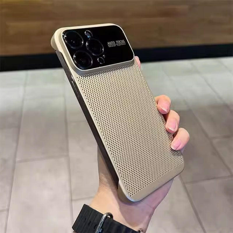 Frameless Mobile Phone Case With Cooling Holes