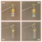 Retro Tassel Luminous Lantern Hairpin