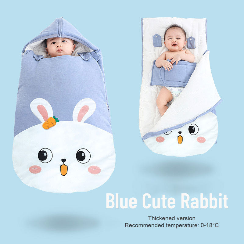 Children's Cute Winter One-Piece Sleeping Bag