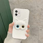 Different Pupil Black And White Cat Phone Case