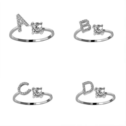 Adjustable Letter Ring
