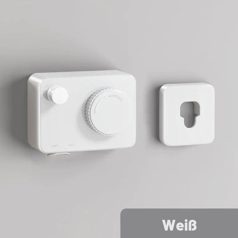 Bohrfreie, unsichtbare, verstellbare Wäscheleine