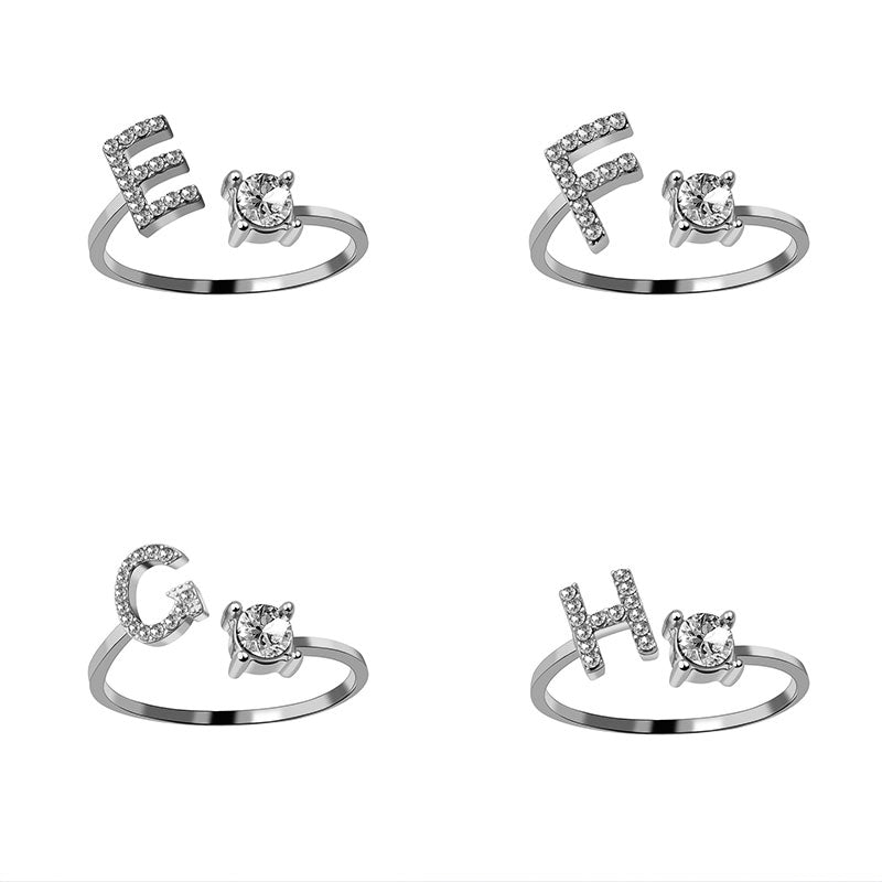 Adjustable Letter Ring