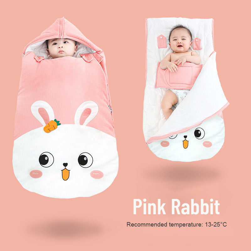 Children's Cute Winter One-Piece Sleeping Bag