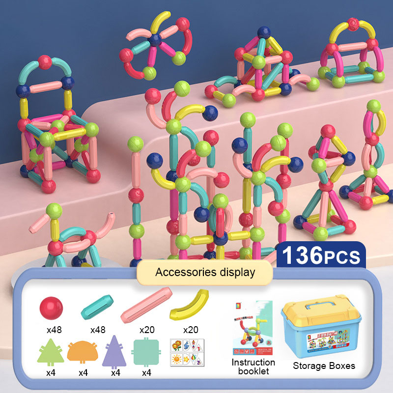 Children'S Ever-Changing Magnetic Stick Building Blocks