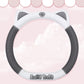 Cute Cartoon Sweet Cat Steering Wheel Cover