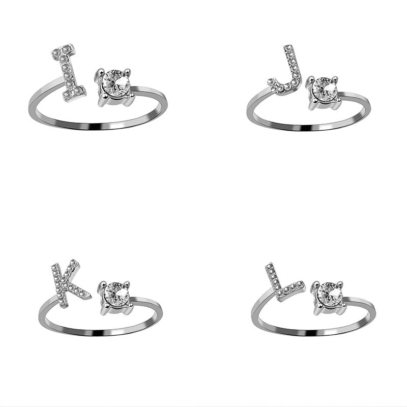 Adjustable Letter Ring