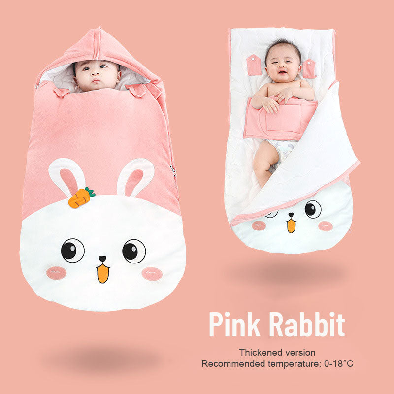 Children's Cute Winter One-Piece Sleeping Bag