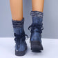 Comfortable Low Heel Mid-Calf Women's Boots