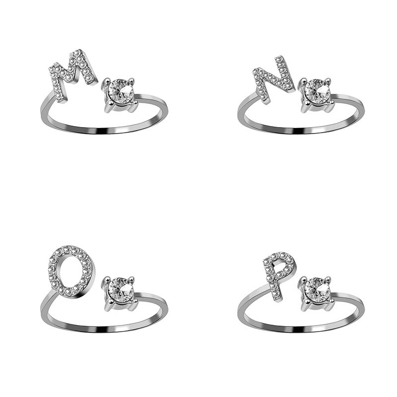 Adjustable Letter Ring