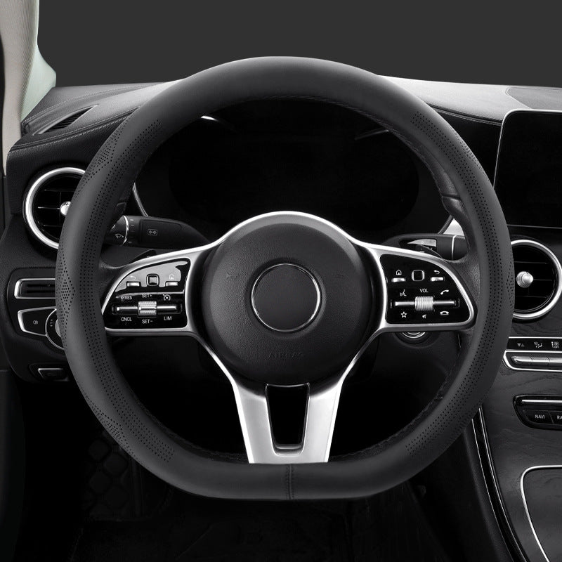Perforated Breathable Steering Wheel Cover