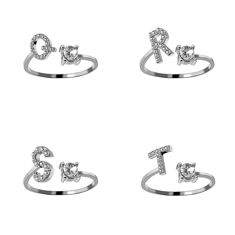 Adjustable Letter Ring