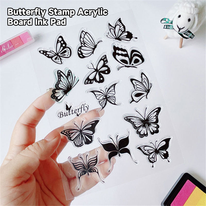 Butterfly Stamp Acrylic Board Ink Pad