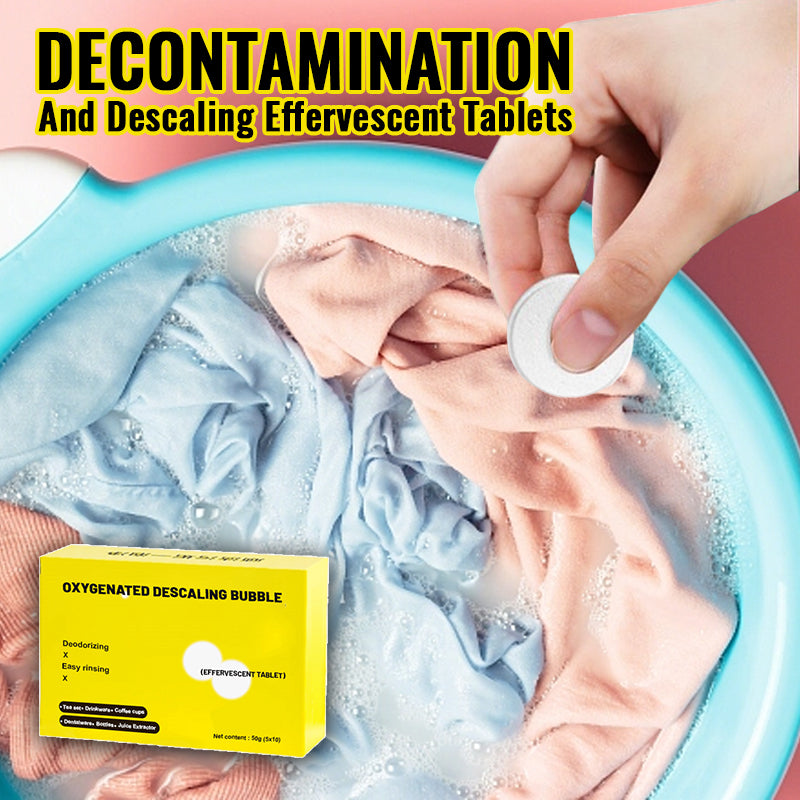 Decontamination And Descaling Effervescent Tablets