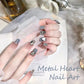 Metal Heart Nail Art