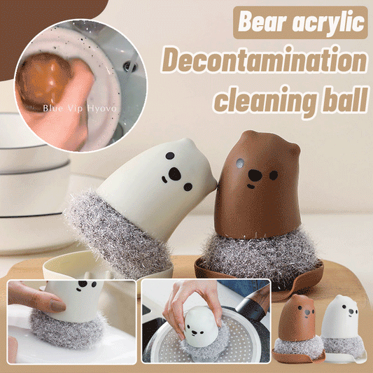 Bear Acrylic Decontamination Cleaning Ball