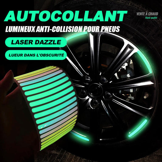 Autocollants Réfléchissants Pour Roues De Voiture/Car wheel hub laser sticker
