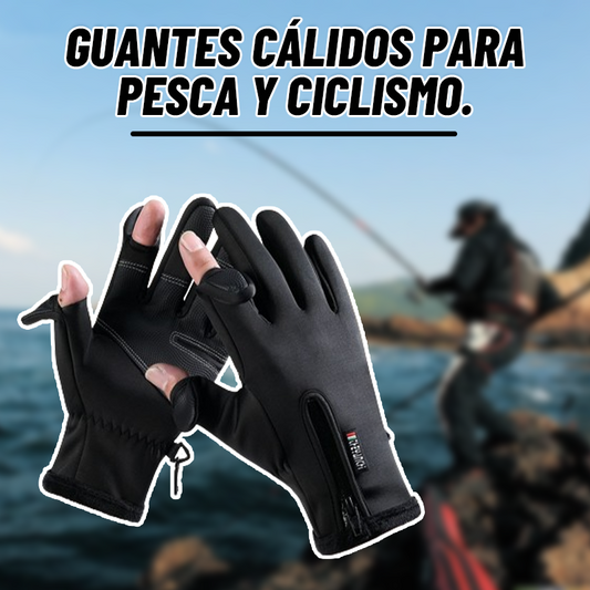 Guantes Cálidos Para Pesca Y Ciclismo./Cycling Fishing Gloves