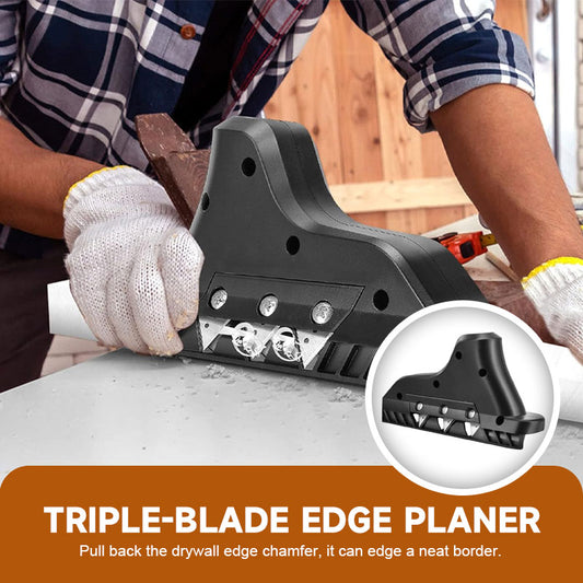 Triple-Blade Edge Planer