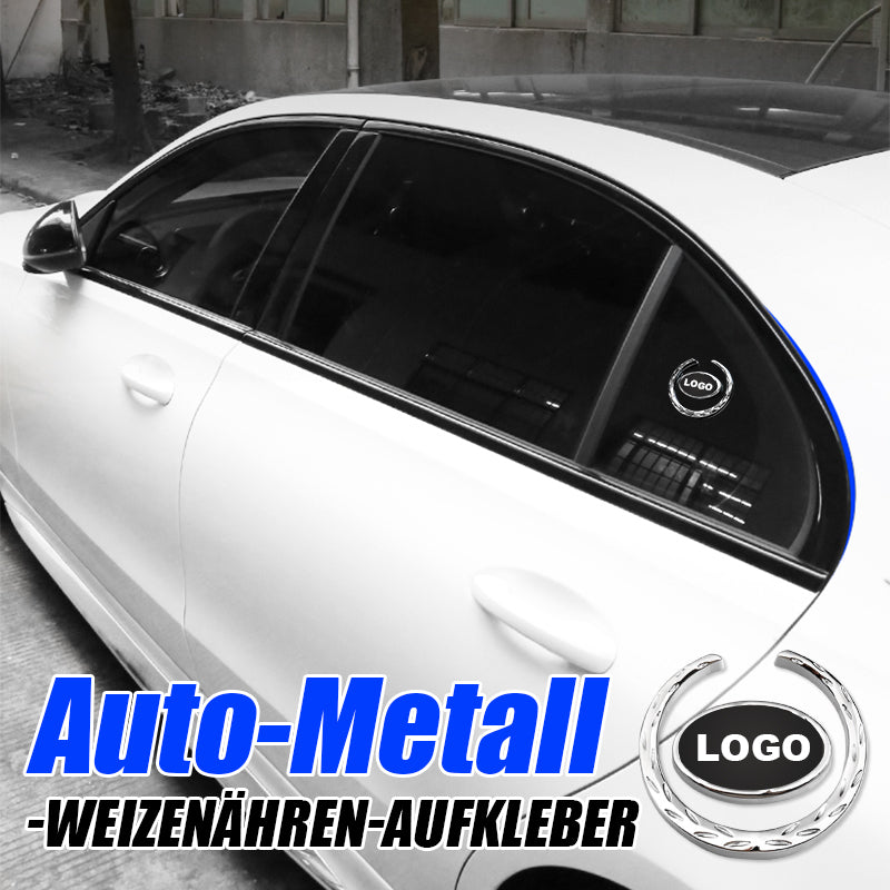 Auto-Metall-Weizenähren-Aufkleber（2er-Pack）/Metal wheat ear side mark