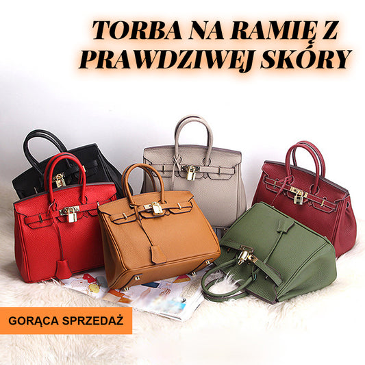 Torba Na Ramię Z Prawdziwej Skóry