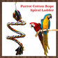 Parrot Cotton Rope Spiral Ladder