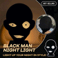 Black Man Night Light-🌙 Light up your night in style!
