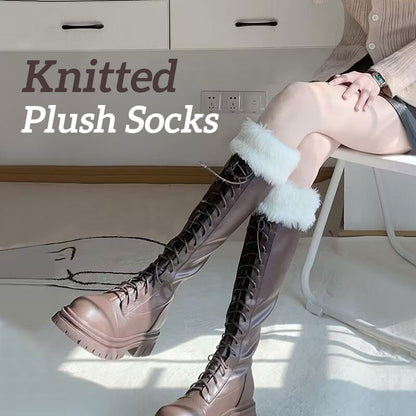 Knitted Plush Socks