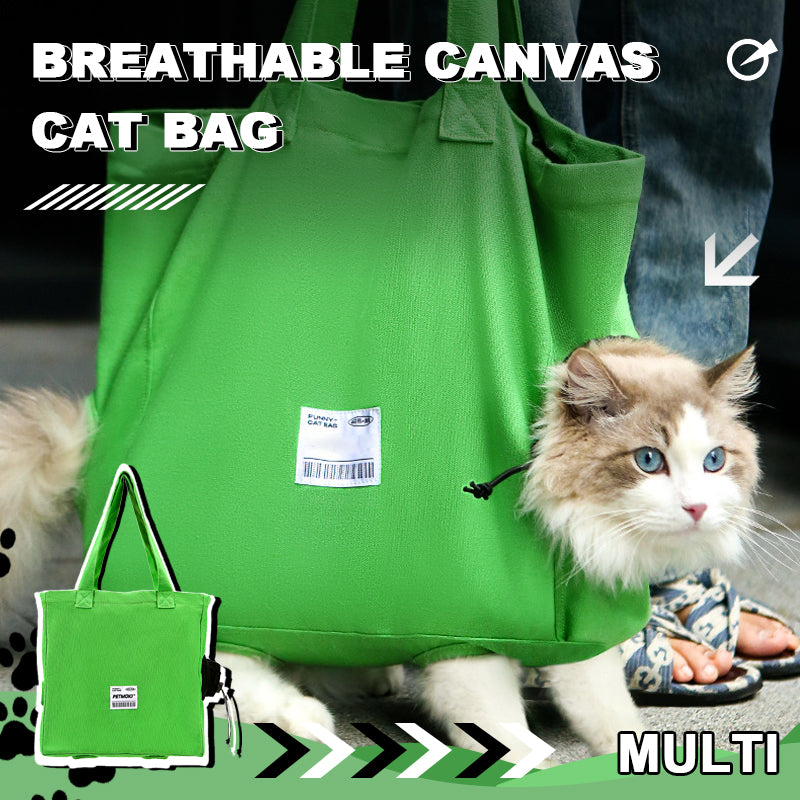 Breathable Canvas Cat Bag