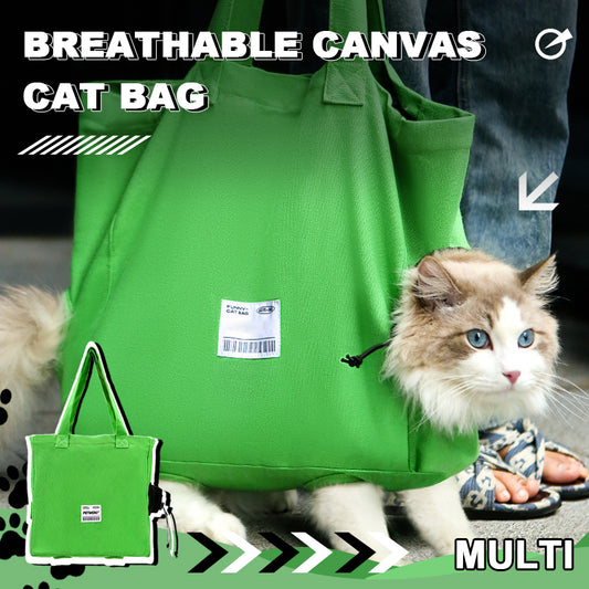 Breathable Canvas Cat Bag