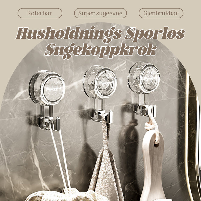 Husholdnings Sporløs Sugekoppkrok/No punching suction cup hook