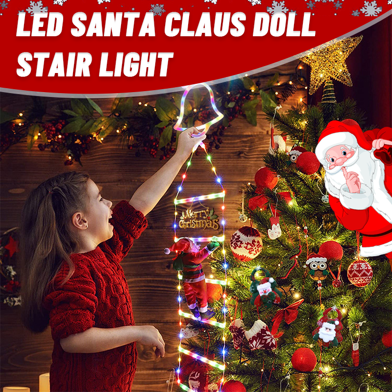LED Santa Claus Doll Stair Light