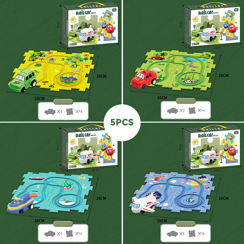 🧩Children's Educational Puzzle Track Car Play Set🧩
