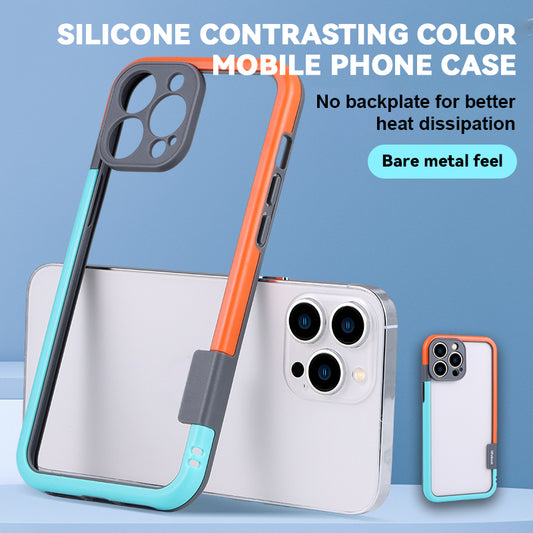 Silicone Contrasting Color Mobile Phone Case