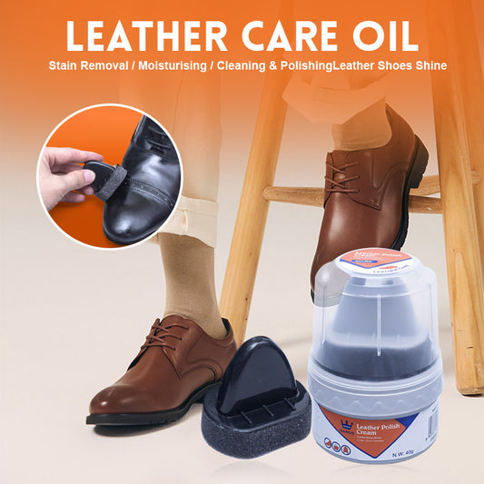 Leather care oil