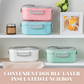 Convenient Double-Layer Insulated Lunch Box