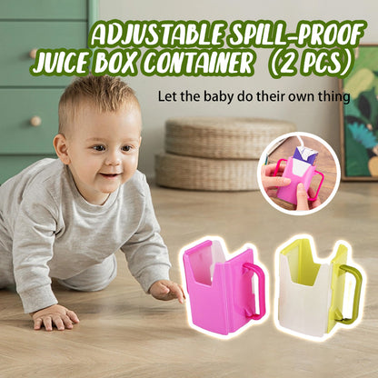 Adjustable Spill-Proof Juice Box Container（2 Pcs）