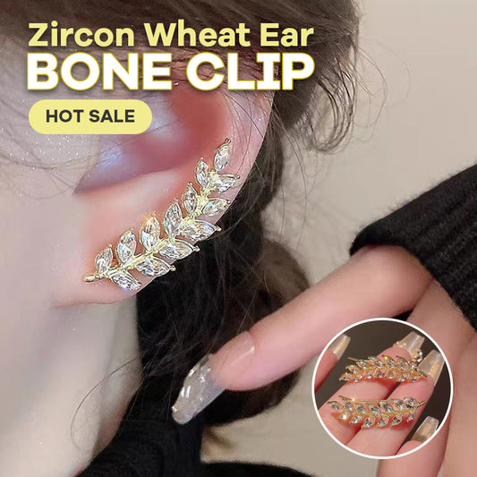 Zircon Wheat Ear Bone Clip