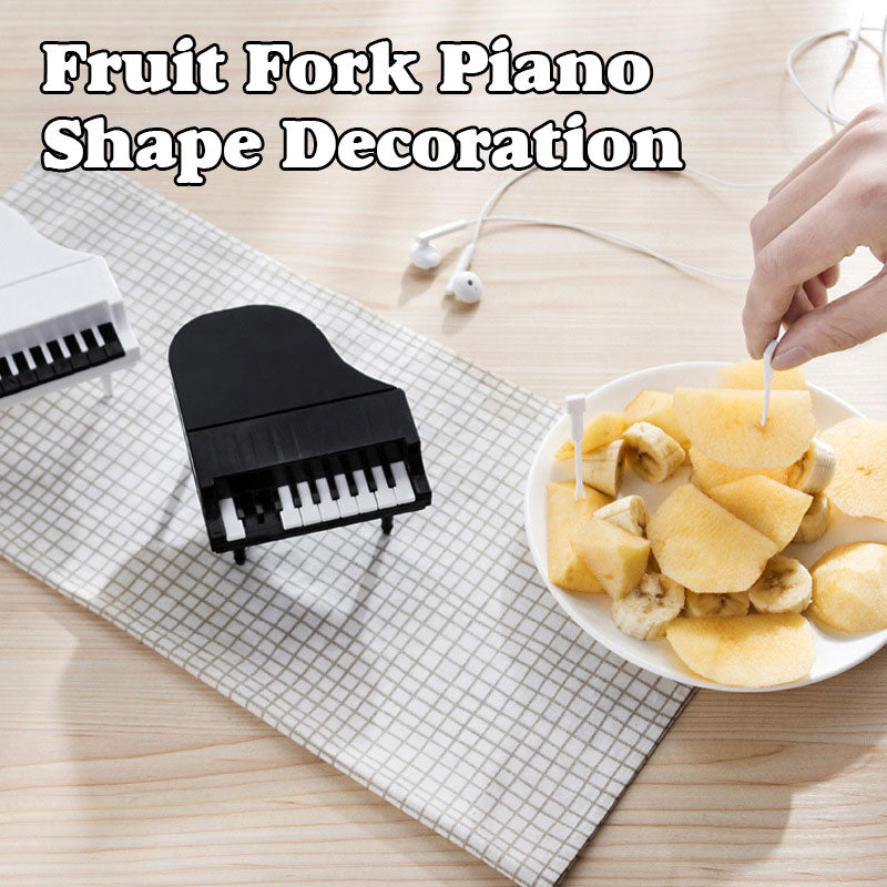 Fruit Fork Piano Shape Decoration