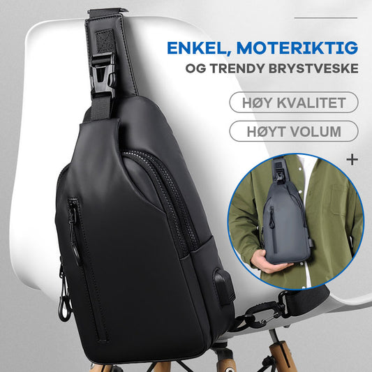 Enkel, Moteriktig Og Trendy Brystveske/Simple, fashionable and trendy chest bag