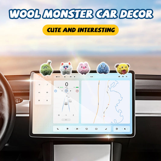 Wool Monster Car Decor