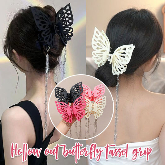 Hollow Butterfly Tassel Clip🦋