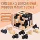 Children'S Educational Wooden Magic Bucket