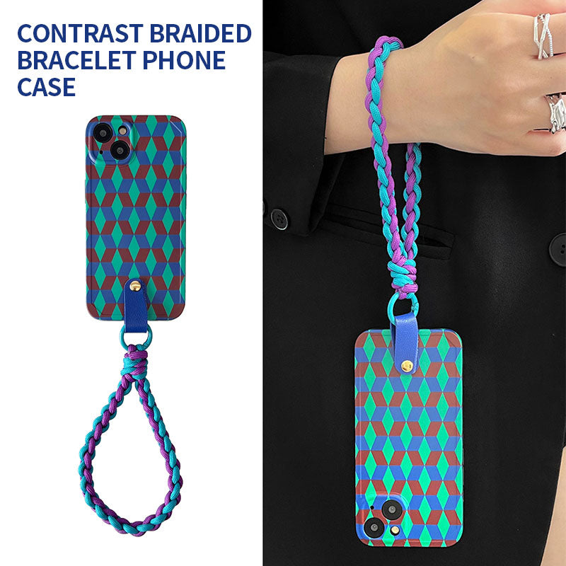 Contrast Braided Bracelet Phone Case