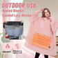 Outdoor USB Heated Blanket Hooded Lazy Blanket