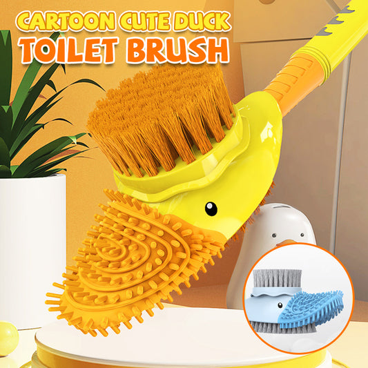 Cartoon Cute Duck Toilet Brush With Fluid
