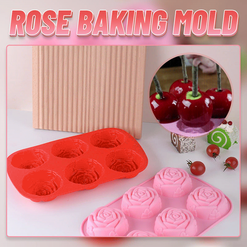6 Rose Baking Molds