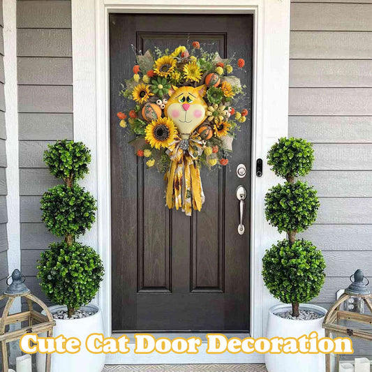 Cute Cat Door Decoration