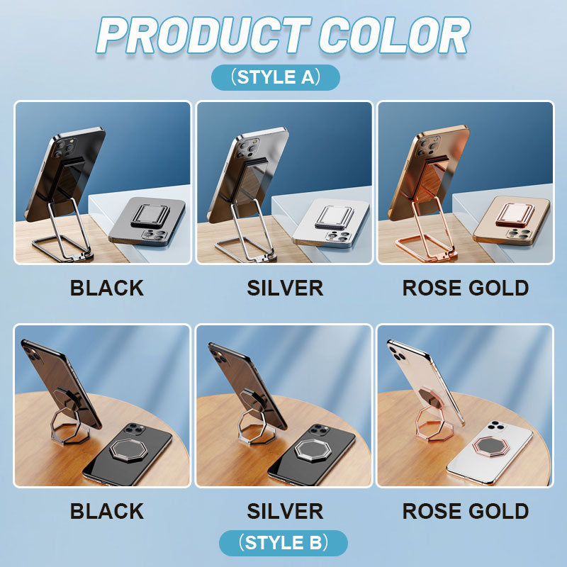 📱 Multifunctional Rotatable Metal Folding Mobile Phone Holder 📱