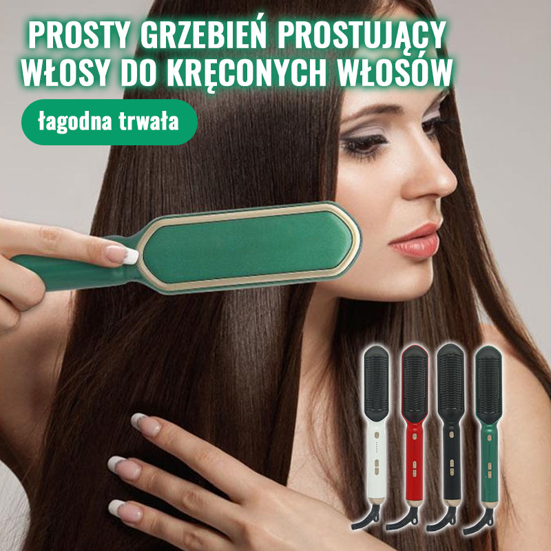Prosty Grzebień Prostujący Włosy Do Kręconych Włosów/Ionizing Hair Straightening Comb